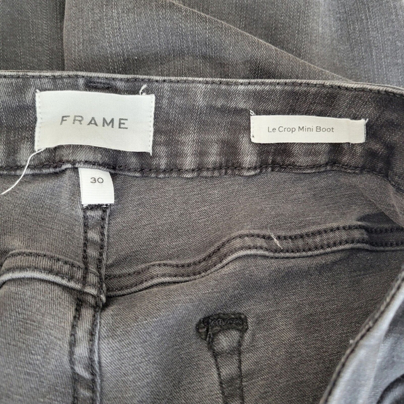 Frame Kerry Le Crop Mini Boot Jeans Women's Size 30. Waist 31" Inseam 27.5" - Picture 11 of 13